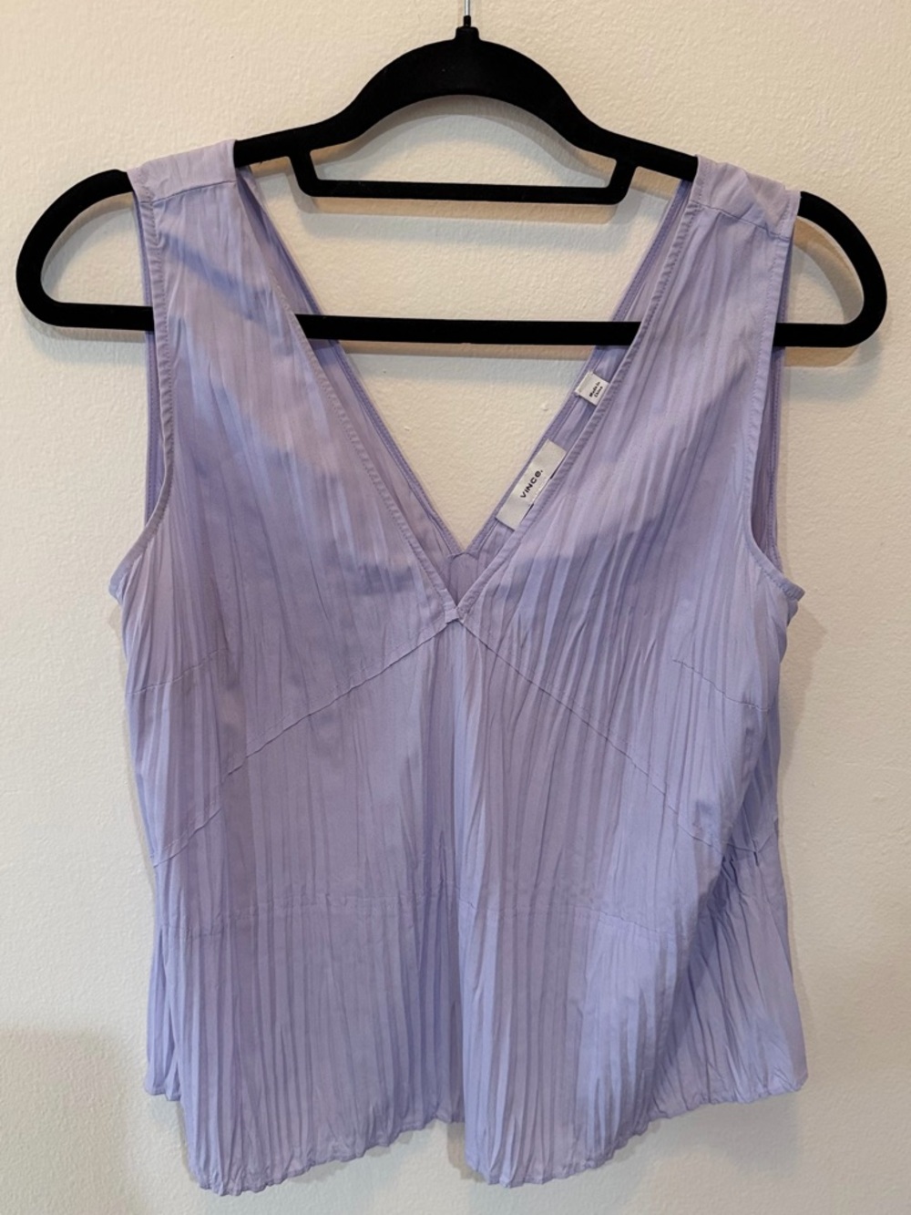 Vince Lavender Sleeveless V-Neck Blouse